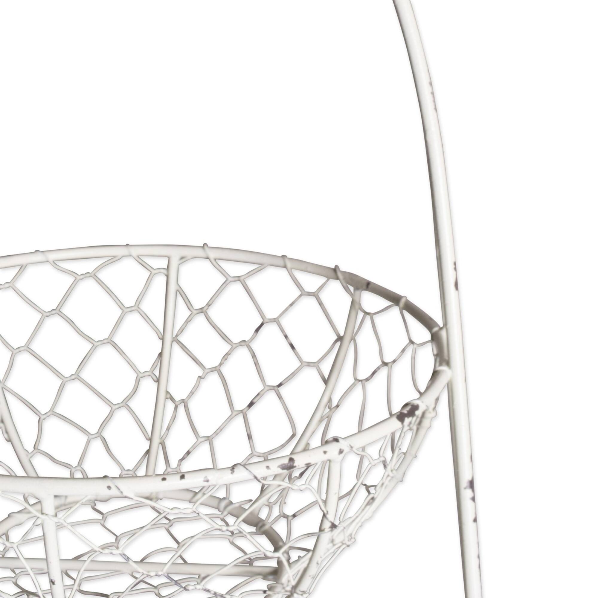 DII® Antique White Chicken Wire Tiered Stand